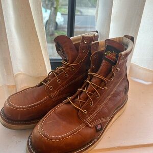 Thorogood Tobacco 6” Moc Toe Boots Size 11 1/2D made in USA